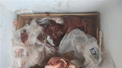 ضبط طن و300 كيلو لحوم مخالفة وأسماك رنجة منتهية الصلاحية في الحسينية وأولاد صقر 