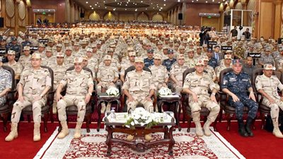 القائد العام للقوات المسلحة وزير الدفاع والإنتاج الحربى يلتقى بعدد من مقاتلى المنطقة الشمالية العسكرية 