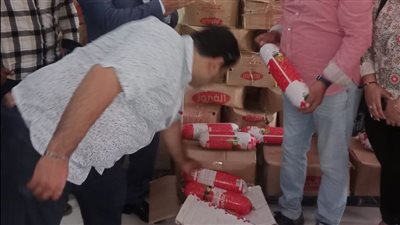 ضبط 9 أطنان لانشون مجهول المصدر وغير صالح للاستهلاك الآدمي بالجيزة