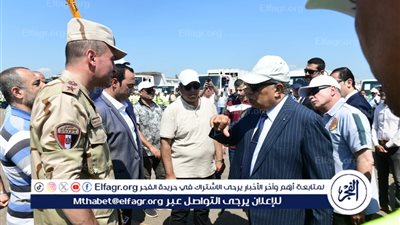 محافظ الدقهلية يشهد اصطفاف معدات مواجهة الأزمات والكوارث بشربين