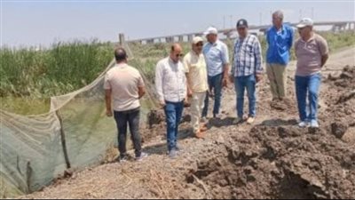 إزالة مزرعة سمكية مخالفة فى الحسينية بالشرقية