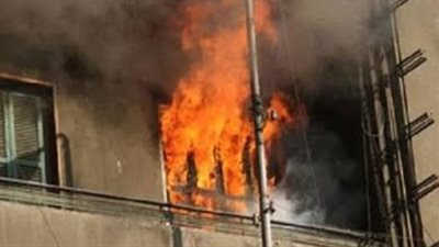 النيابة تنتدب المعمل الجنائي في حريق شقة بالعمرانية