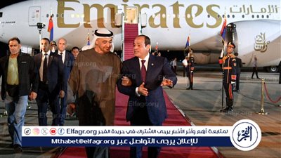 شاهد| الرئيس السيسي يستقبل الشيخ محمد بن زايد في مطار العلمين.. زيارة أخوية تعكس قوة العلاقات المصرية الإماراتية