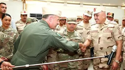 رئيس أركان حرب القوات المسلحة يتفقد الإستعدادات النهائية لإستضافة التدريب المصرى الأمريكى المشترك 