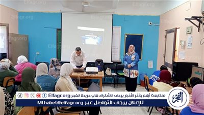 قبيصي يتابع أنشطة نادي اليونسكو بمدرسة الفيوم الثانوية للبنات