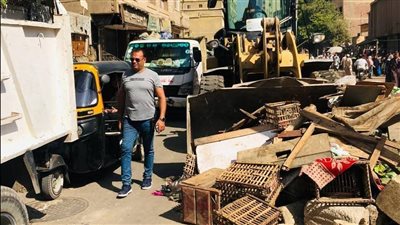 محافظة الجيزة ترفع 750 حالة إشغال وتعدٍّ للباعة الجائلين والمفترشين الطريق العام 