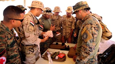 إستمرار فعاليات التدريب المشترك النجم الساطع 2025 بقاعدة محمد نجيب العسكرية وعدد من القواعد البحرية والجوية