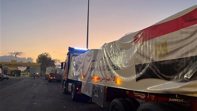 الهلال الأحمر المصري يدفع قافلة «زاد العزة» الـ31 إلى غزة محملة بـ 2500 طن مساعدات غذائية وطبية