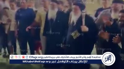 الأنبا ديمتريوس يشارك شباب البرشا مباراة كرة قدم ويصوب ضربة جزاء وسط أجواء مبهجة