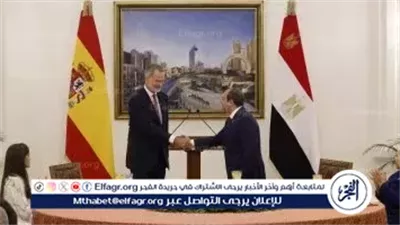 الرئيس السيسي وملك إسبانيا يبحثان تعزيز التبادل التجاري والتعاون في النقل