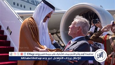 ملك الأردن مرحّبا بضيفه أمير قطر: 