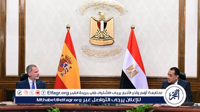 مدبولي لملك إسبانيا: نرفض تهجير الشعب الفلسطيني.. وحل الدولتين السبيل الوحيد لتسوية النزاع