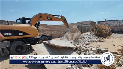 إزالة 37 حالة تعدي على الأراضي الزراعية وأملاك الدولة فى أسيوط 