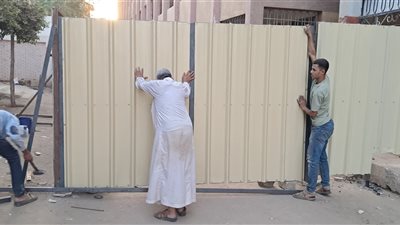 تركيب أسوار حديدية ينهي أزمة مدرسة ورورة ببنها