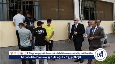 رئيس جامعة قناة السويس يتفقد المدن الجامعية لمتابعة تسكين 2017 طالبًا وطالبة