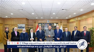 رئيس جامعة المنصورة يلتقي وفد جامعة الأنبار العراقية لتعزيز التعاون العلمي