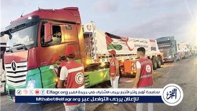 الهلال الأحمر يُطلق قافلة «زاد العزة» الـ 41 حاملة نحو 2500 طن مساعدات إنسانية إلى غزة