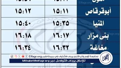 تعرف على المواعيد الجديدة للقطارات من أسيوط إلى القاهرة