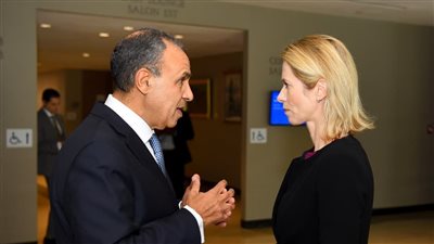 وزير الخارجية يلتقي الممثلة العليا للشئون الخارجية والسياسة الأمنية للاتحاد الأوروبي على هامش أعمال الجمعية العامة في نيويورك