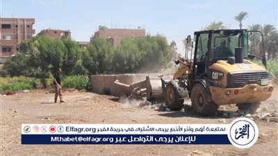 إزالة 41 حالة تعدي على الأراضي الزراعية وأملاك الدولة فى أسيوط 