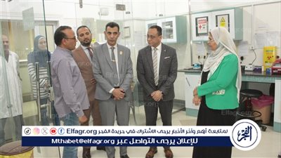 تفاصيل زيارة مدير البنك القومي للمعامل بالمجلس الأعلى للجامعات لجامعة أسيوط اليوم 