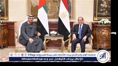 الرئاسة تكشف تفاصيل لقاء السيسي ومحمد بن زايد بقصر الاتحادية