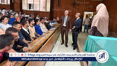 زيارة مفاجئة لنائب رئيس جامعة أسيوط لكلية التربية بالجامعة اليوم