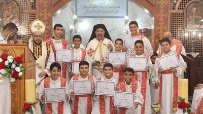 غبطة البطريرك الأنبا إبراهيم إسحق يحتفل بعيد القديسة تريزا الطفل يسوع بكنيستها بالشرابية