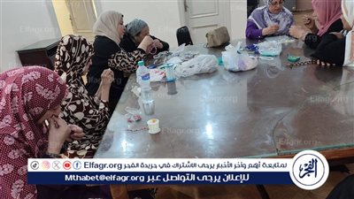 ورشة فنية لكبار السن فى جمعية ابو بكر الصديق بالفيوم 