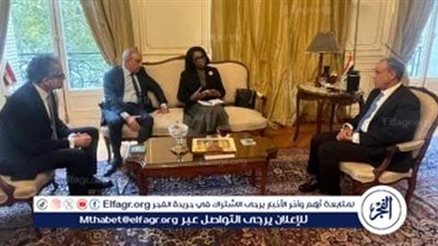 وزير الخارجية يلتقي مندوبة الجابون الدائمة لدى اليونسكو