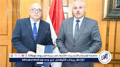 رئيس جامعة قناة السويس يستقبل الدكتور أسامة نصار لتهنئته بتعيينه عميدًا لكلية الهندسة