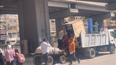 محافظة الجيزة ترفع «الفريزة» والفروشات بطريق المريوطية واللبيني فيصل بحي الهرم