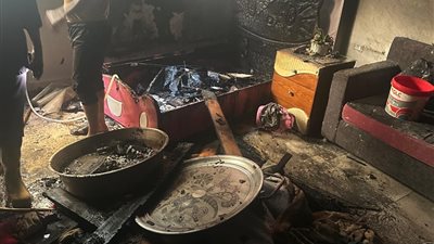 حريق شقة في منطاي بقليوب بسبب ماس كهربائي دون خسائر بشرية