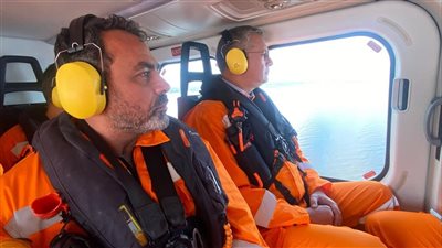 صور.. يوسف الحسينى ووزير البترول فى حلقة خاصة من قلب البحر المتوسط على متن الحفار القاهرة ٢ للبحث فى كنوز مصر