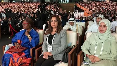 منال عوض تشارك فى افتتاح المؤتمر العالمي للحفاظ على الطبيعة بأبوظبي