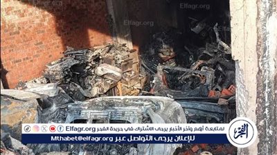 إخماد حريق داخل مخزن قطع غيار سيارات بكفر شكر دون إصابات