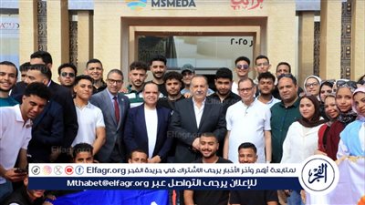 أبوالنصر يصطحب وفدا من طلاب جامعتي أسيوط وبدر في زيارة معرض تراثنا للحرف اليدوية 