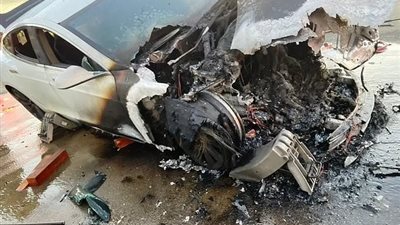 حريق يلتهم سيارة ملاكي بطريق «القاهرة – الإسكندرية» الصحراوي دون إصابات