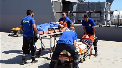 مركز البحث والإنقاذ بوزارة الدفاع ينفذ التجربة 