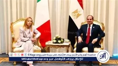 عاجل- جورجيا ميلوني: ناقشت مع الرئيس السيسي مراحل تنفيذ خطة السلام في الشرق الأوسط