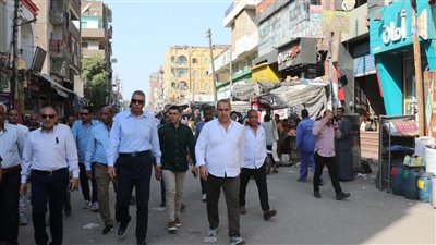 جوله ميدانية لمحافظ أسوان بكوم امبو لإستعادة المظهر الحضارى ومواجهة عودة العشوائيات