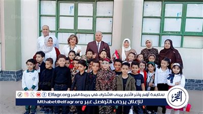 مدير تعليم الفيوم يشهد طابور الصباح بمدرسة البحوث الرسمية للغات