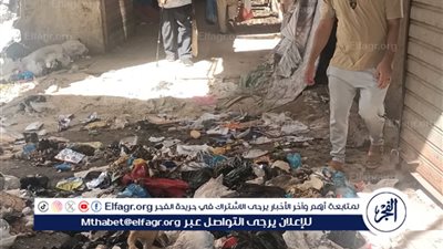 سوق المعهد الديني بالعصافرة.. فوضى القمامة 