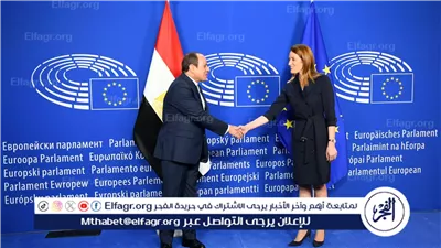 عاجل- الرئيس السيسي لميتسولا: نقدر الدور الإيجابي للبرلمان الأوروبي في تعزيز الشراكة مع مصر