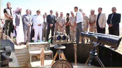  الجيش الثالث الميدانى يفتتح مزار النقطة الحصينة بعيون موسى بعد إنتهاء أعمال تطويره