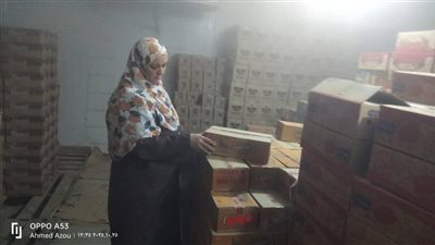 ضبط مخازن وثلاجات غير مرخصة مليئة بسلع غذائية مجهولة المصدر في الخانكة