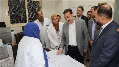  محافظ المنوفية يتفقد عيادات التأمين الصحي لمتابعة انتظام سير العمل والاطمئنان على مستوى جودة الخدمات