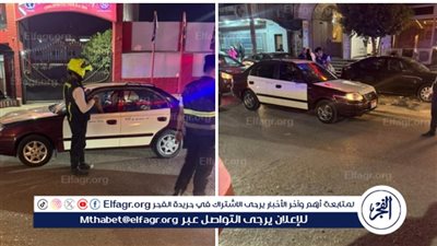 استمرار الحملات المرورية بالفترة المسائية لضبط سيارات التاكسي غير الملتزمة بتشغيل العداد والبنديرة في المنصورة