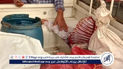 ضبط 178 كيلو لحوم غير صالحة للاستهلاك الآدمي داخل مطاعم مشويات فى أسيوط الجديدة
