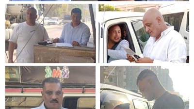 ضبط 40 مخالفة لسيارات السرفيس لتقسيم خطوط السير وتحصيل أجرة زائدة بالجيزة